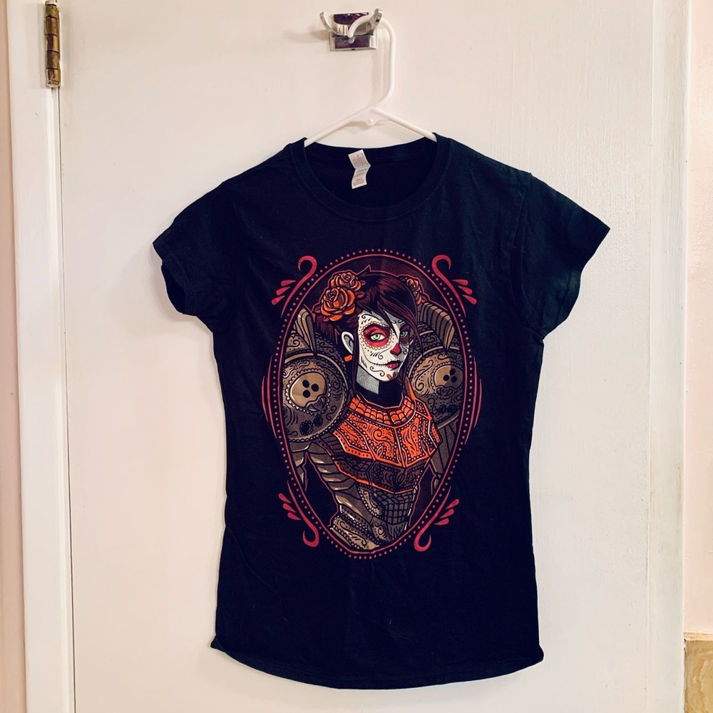 Sugar Skull Samus Metroid T-Shirt (WS)